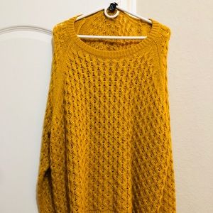 Beautiful mustard chunky sweater